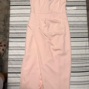 Premier Blush Strapless Dress